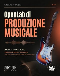 OpenLab di Produzione Musicale x Rome Future Week 2026